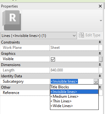 Line properties