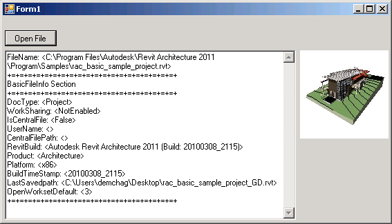 Revit OLE storage