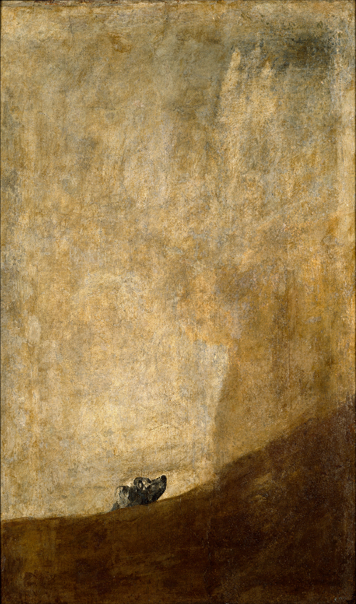 The Dog &ndash; El Perro Semihundido &ndash; by Goya