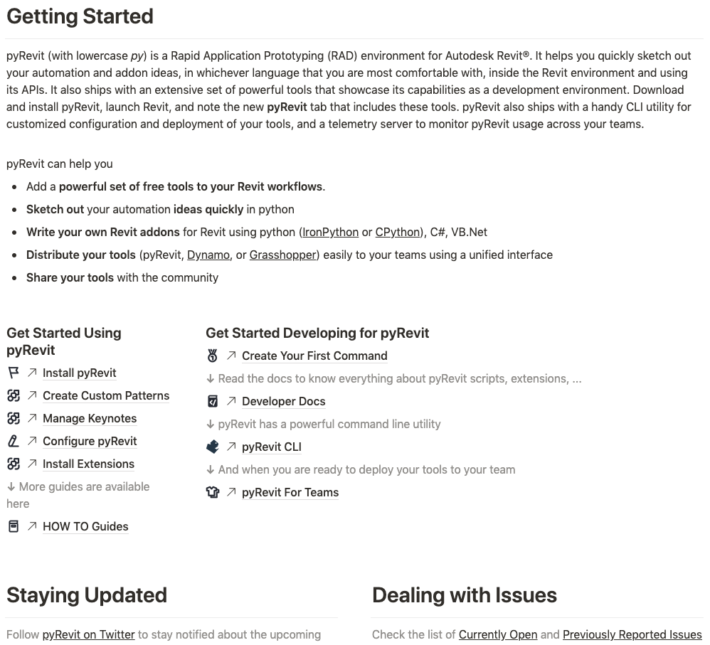 pyRevit home page