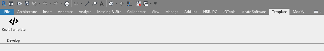 Revit ribbon