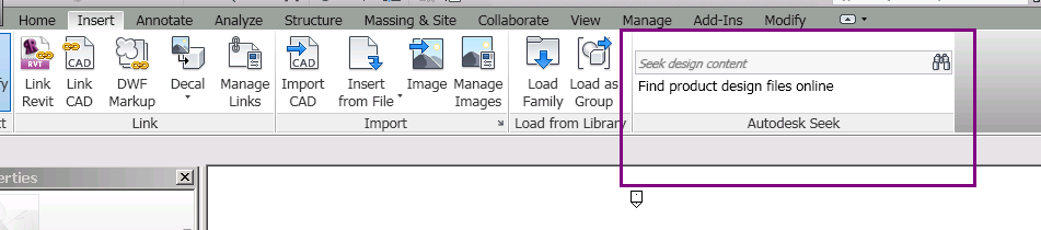 Autodesk Seek panel