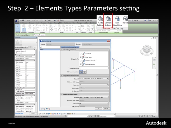 Step 2 &ndash; element type parameter settings