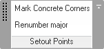 Setout points ribbon panel