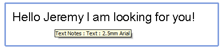 StringSearch TextNote target