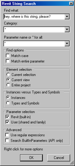 String Search form
