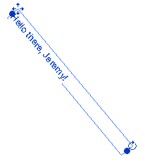 Rotated text note