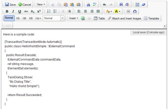 Copy and paste code