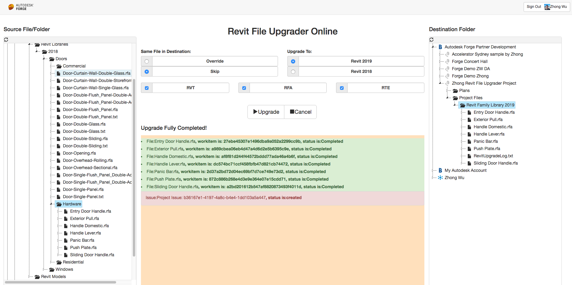 DA4R file upgrader