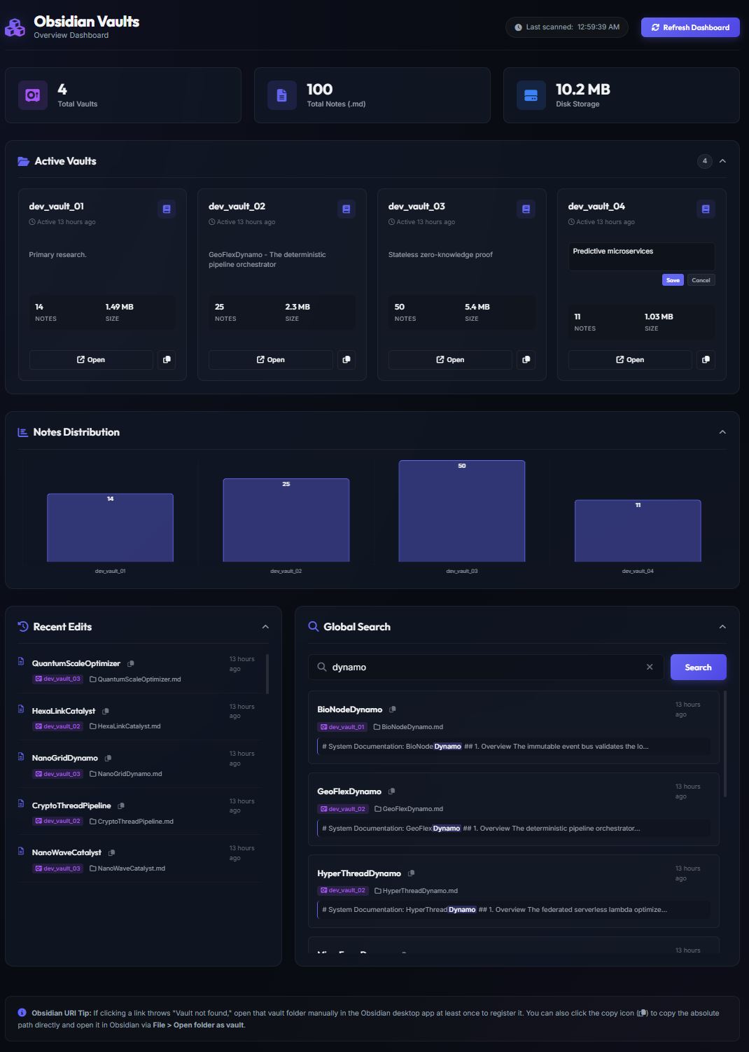 obsidian-vaults-dashboard
