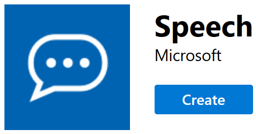 Create Microsoft Cognitive Services Speech