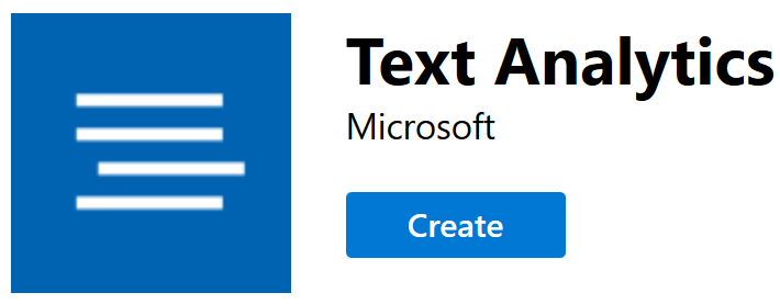 Create Microsoft Cognitive Services Text Analysis