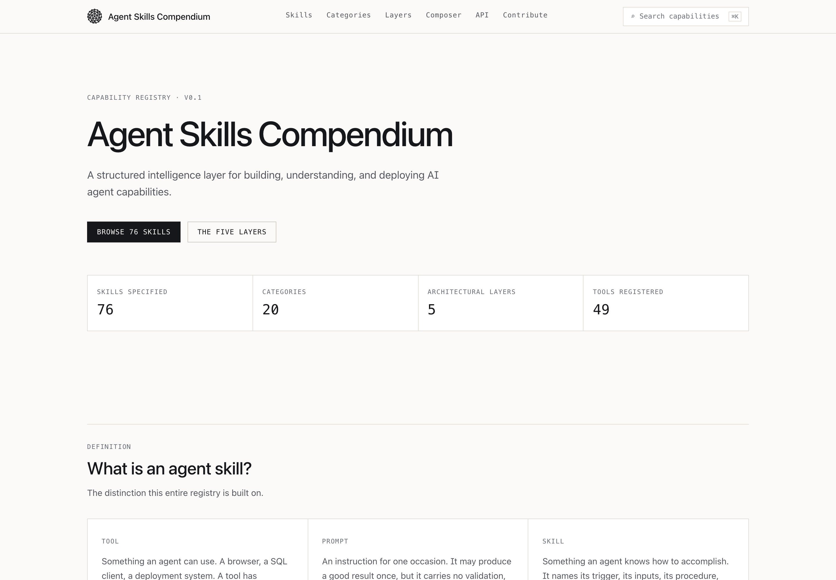 Agent Skills Compendium home