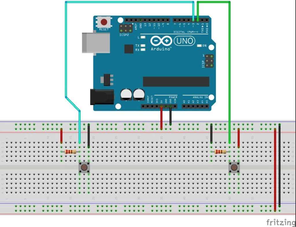 Conexión de botón al arduino