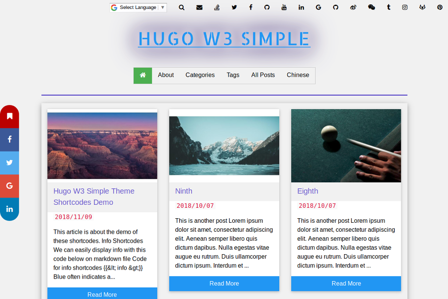 HUGO W3 SIMPLE