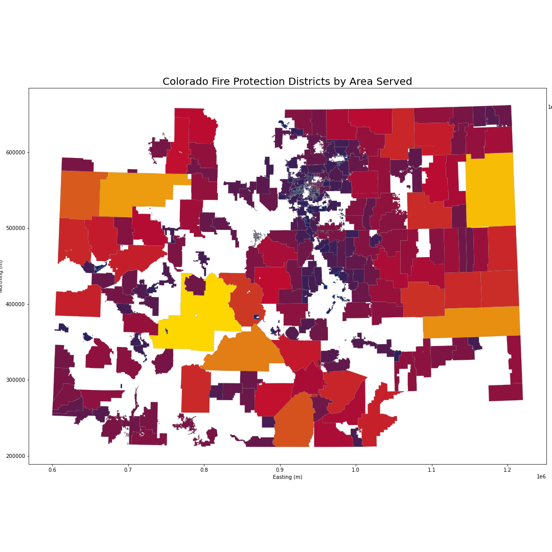 Map of fire districts