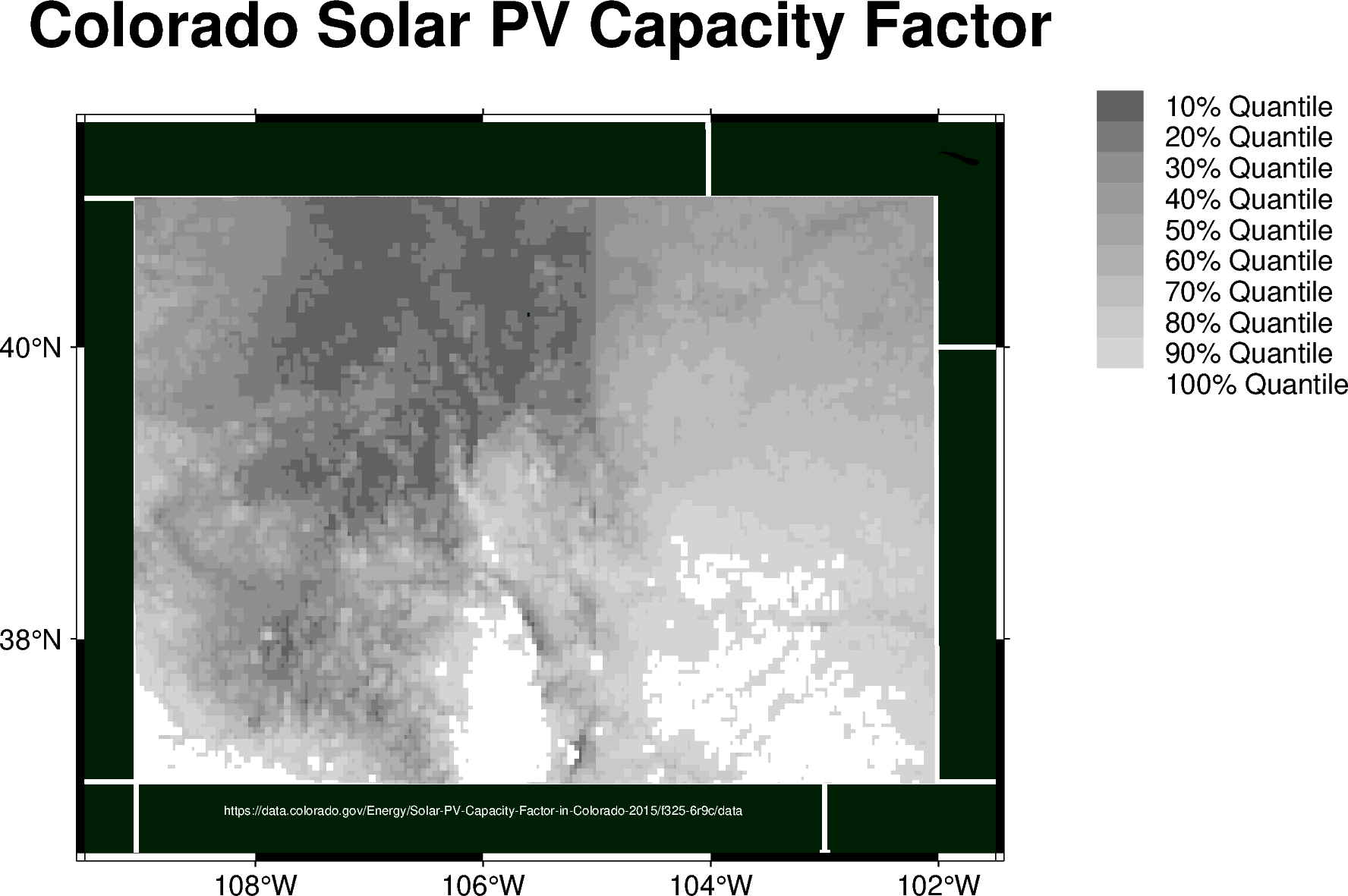 Colorado PV map