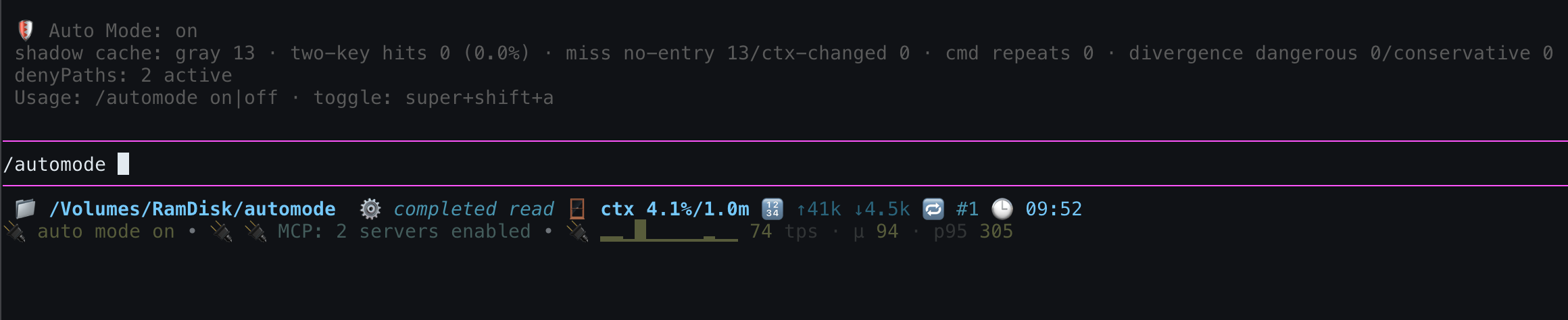 Automode Status