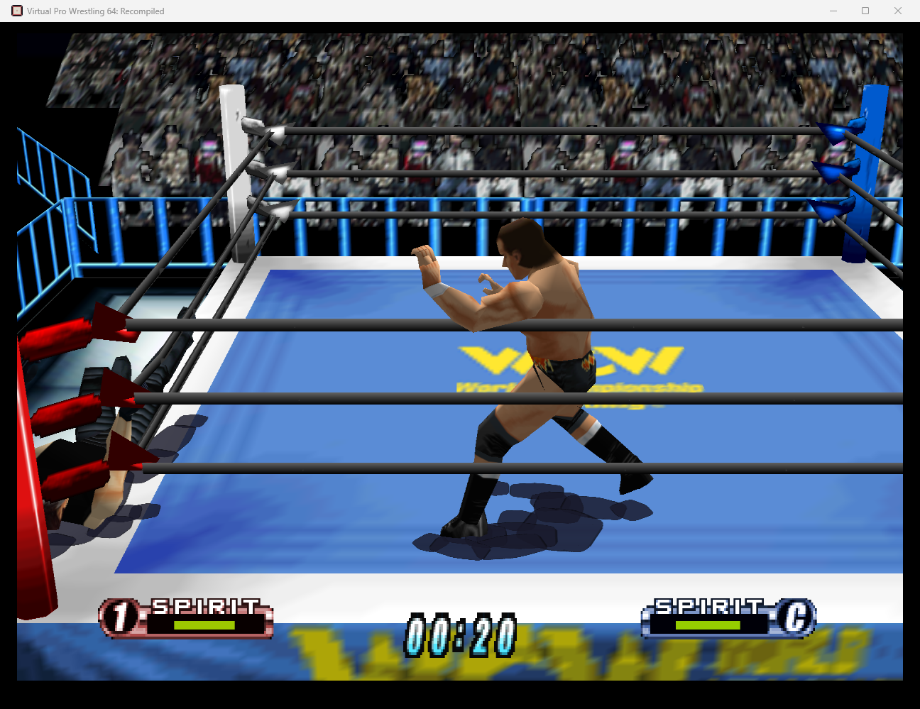 In-ring gameplay rendered at high resolution
