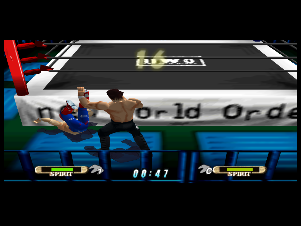 In-ring gameplay rendered at high resolution