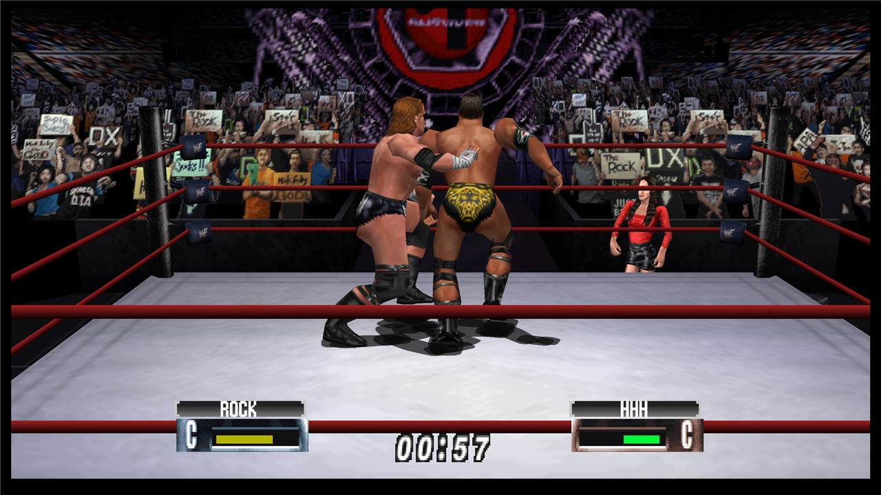 In-ring gameplay rendered at high resolution