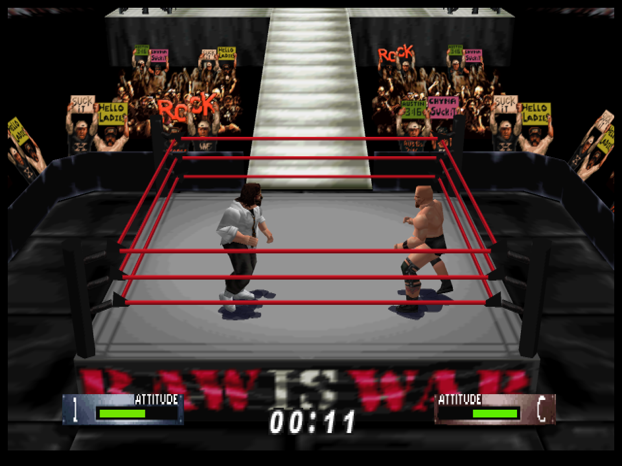 In-ring gameplay rendered at high resolution