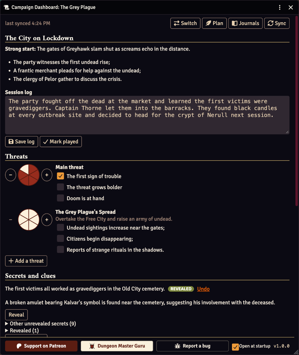 The Campaign Dashboard