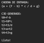 Resultado segunda ejecución