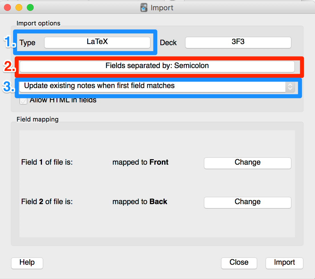 How to import tex files to Anki