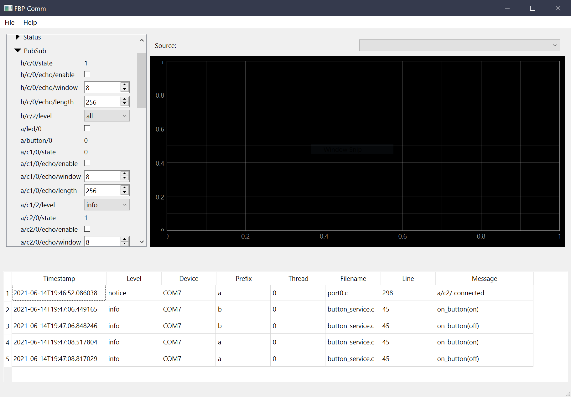 Fitterbap Host Comm UI