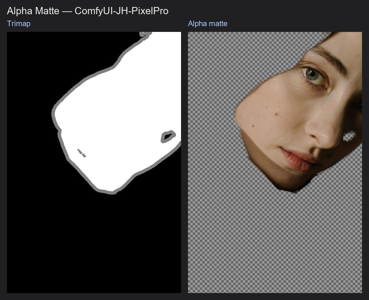 Result: Alpha Matte example workflow