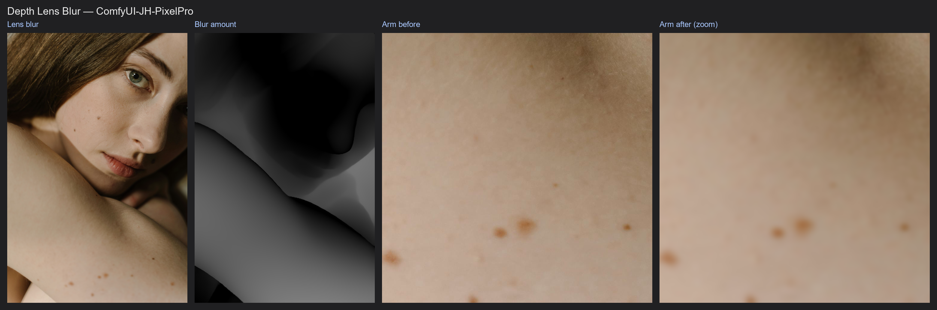 Result: Depth Lens Blur example workflow