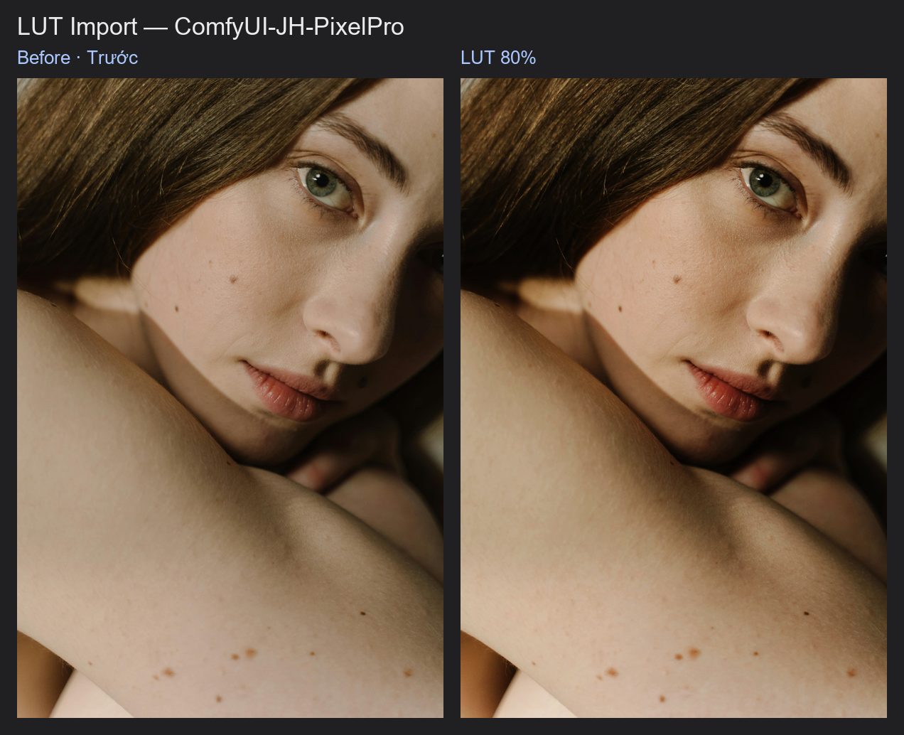 Kết quả: LUT Import example workflow