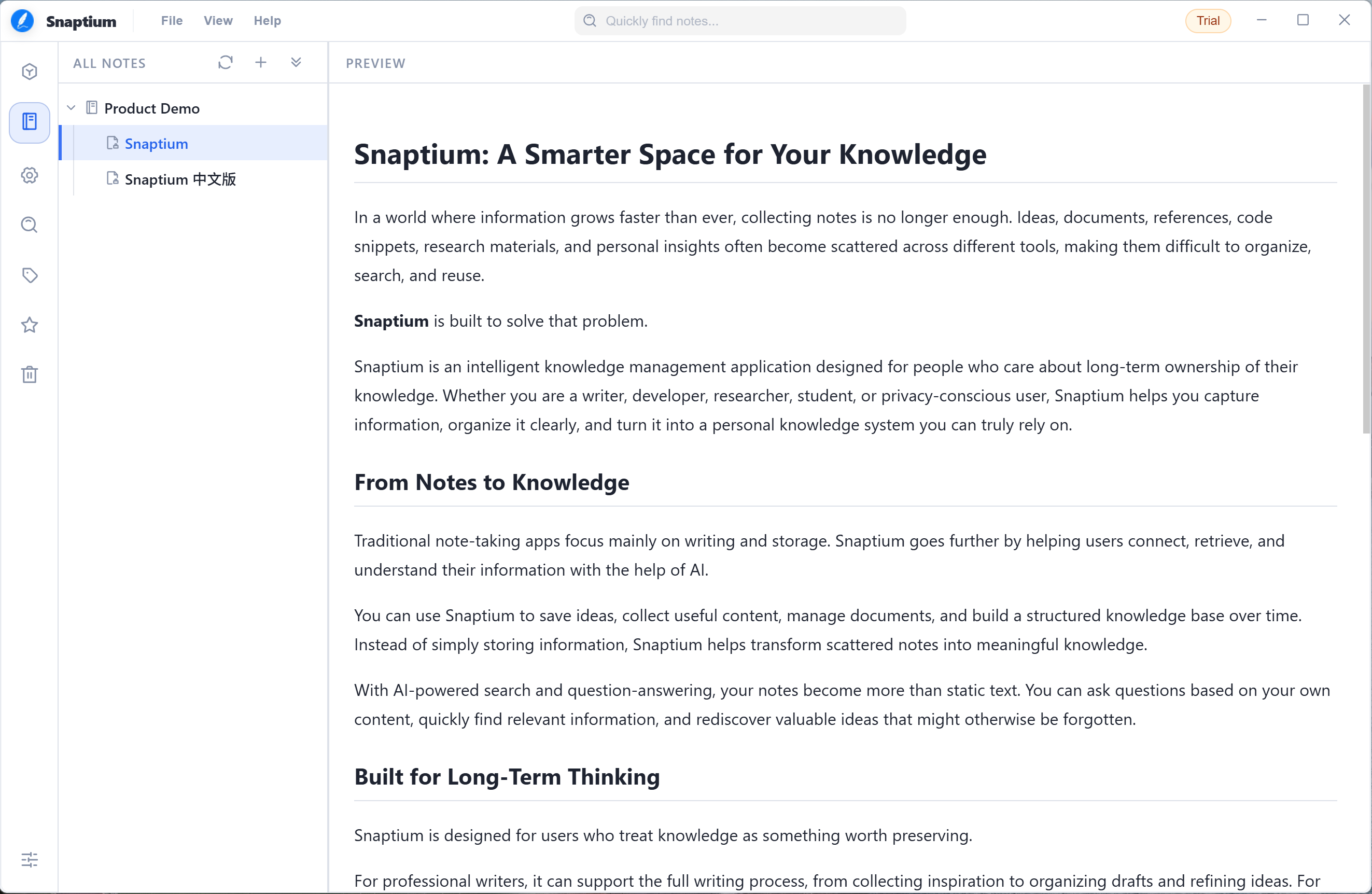 Snaptium Preview
