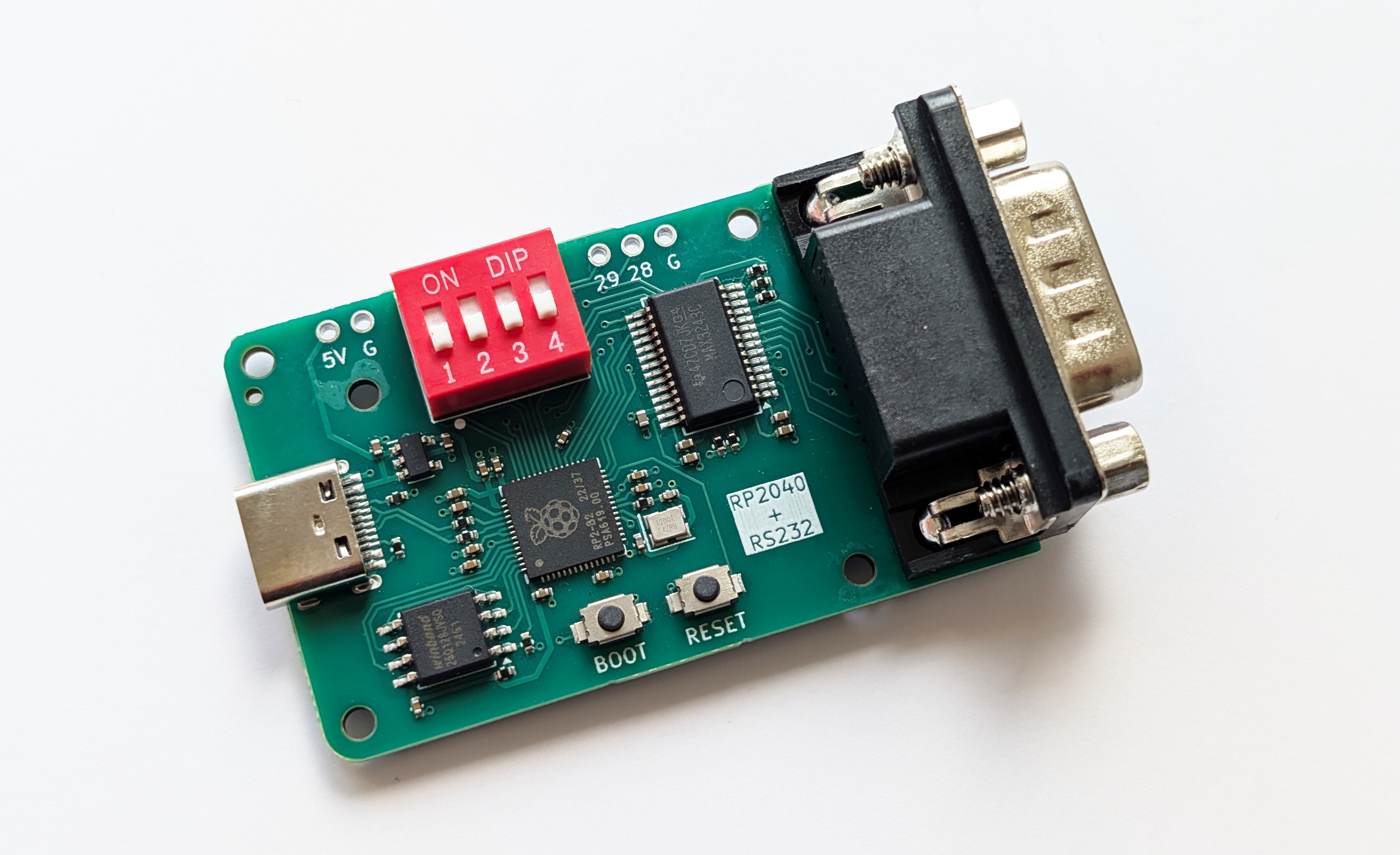 Rp2040-rs232, from the project README