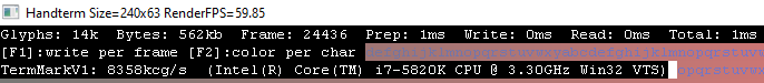 handterm termbench results