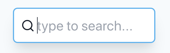 search input