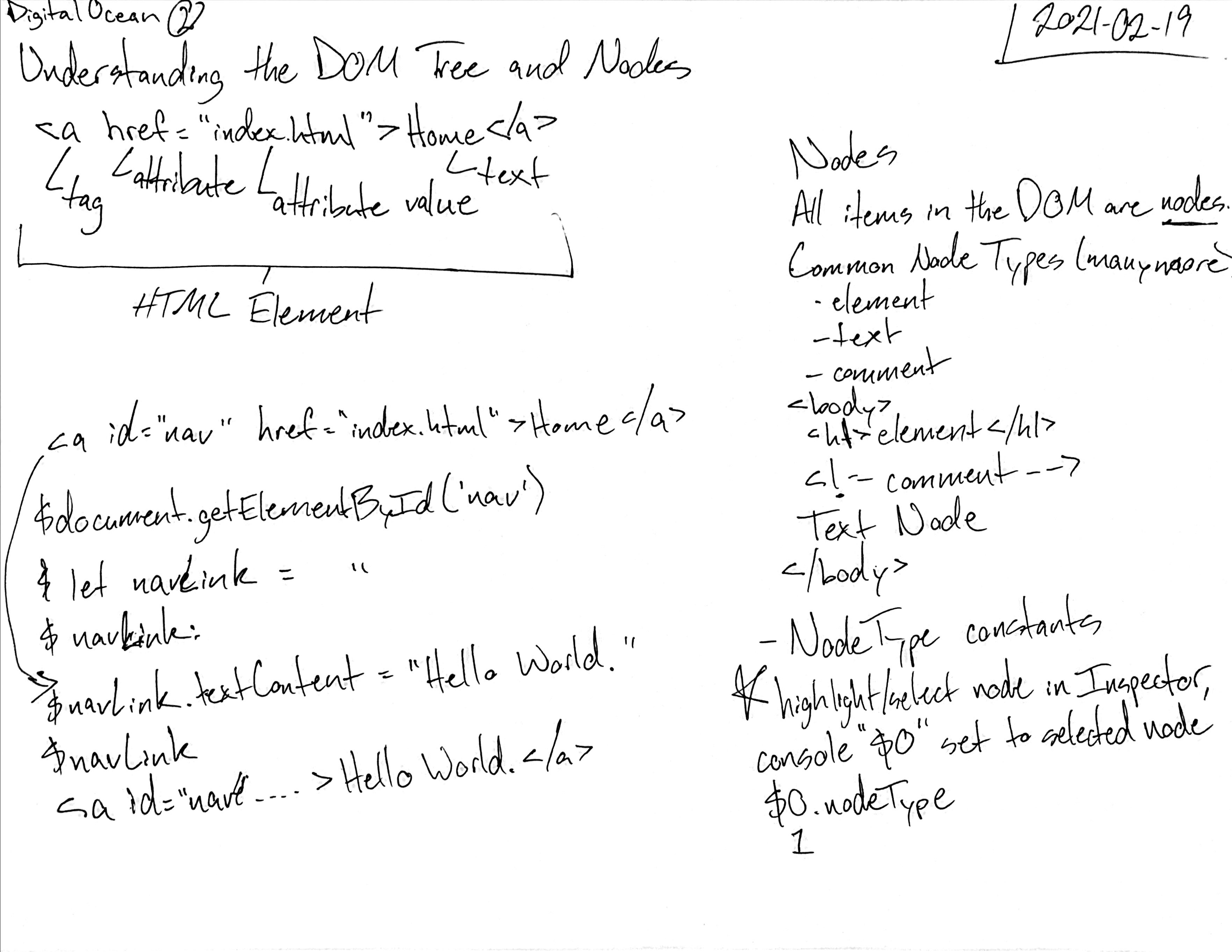 2 understanding dom tree and nodes