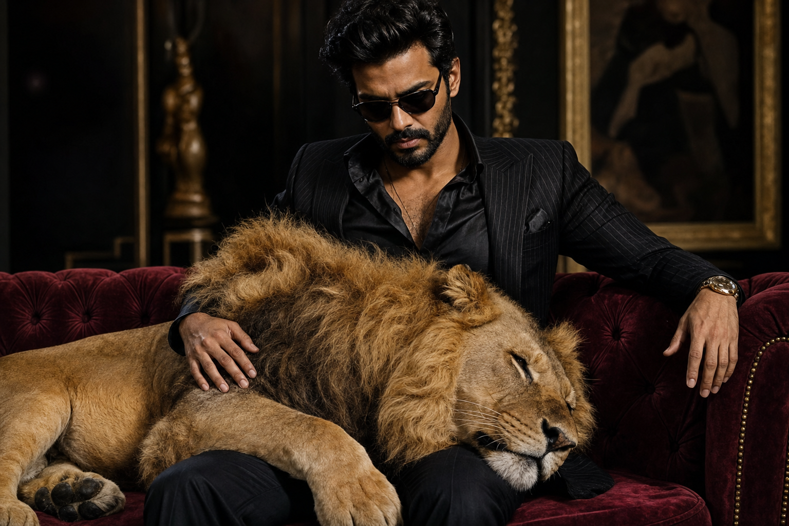 Love with lion