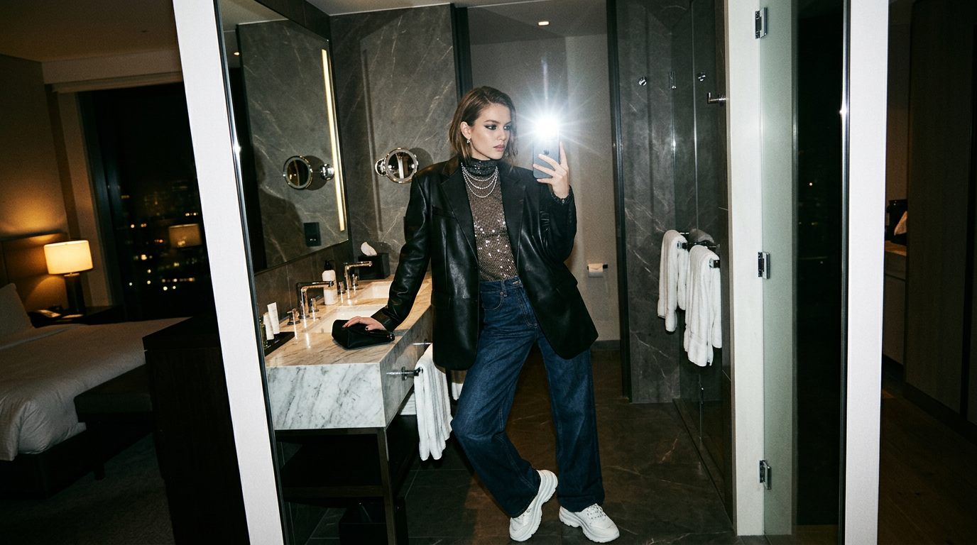 Frozen Glam: The Flash of Style