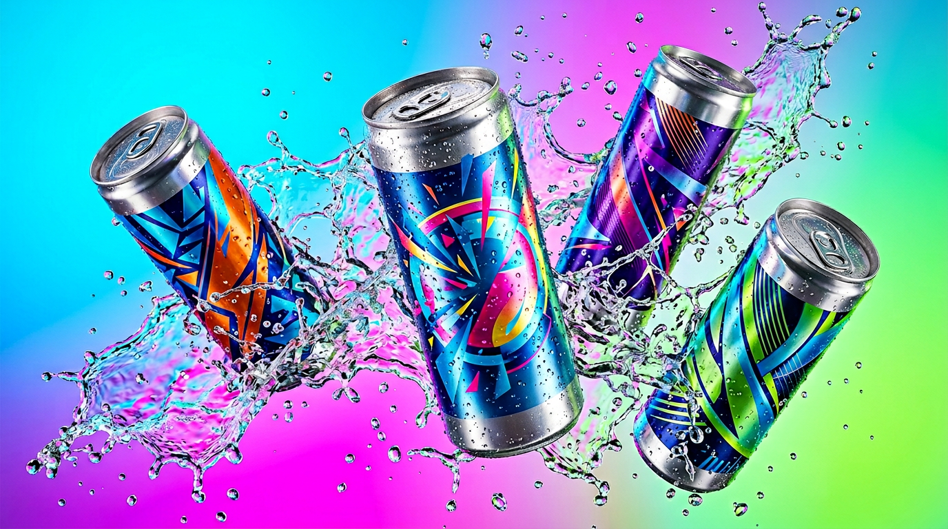 Bold Energy Awaits: A Splash of Flavor