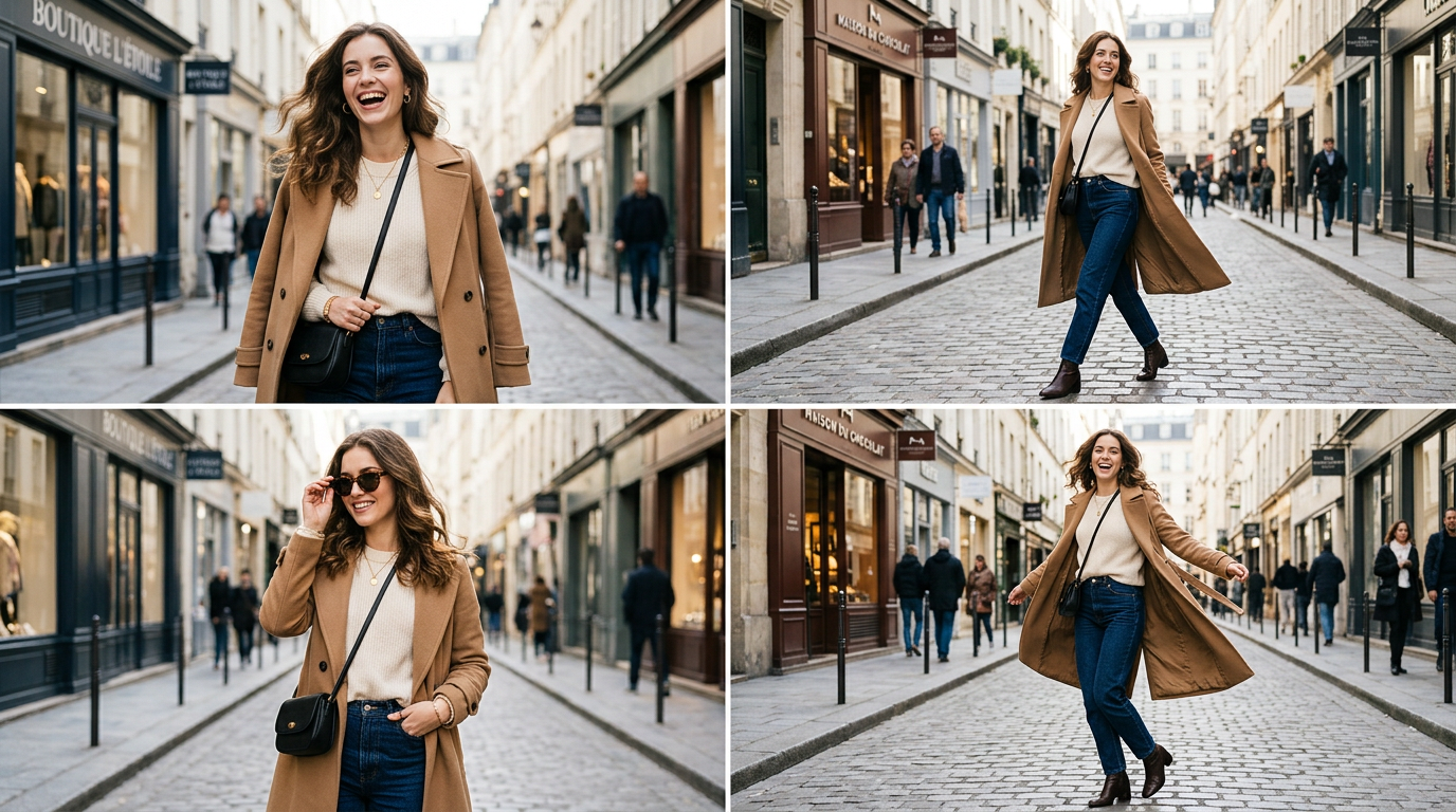 Radiant Confidence in a Chic Collage