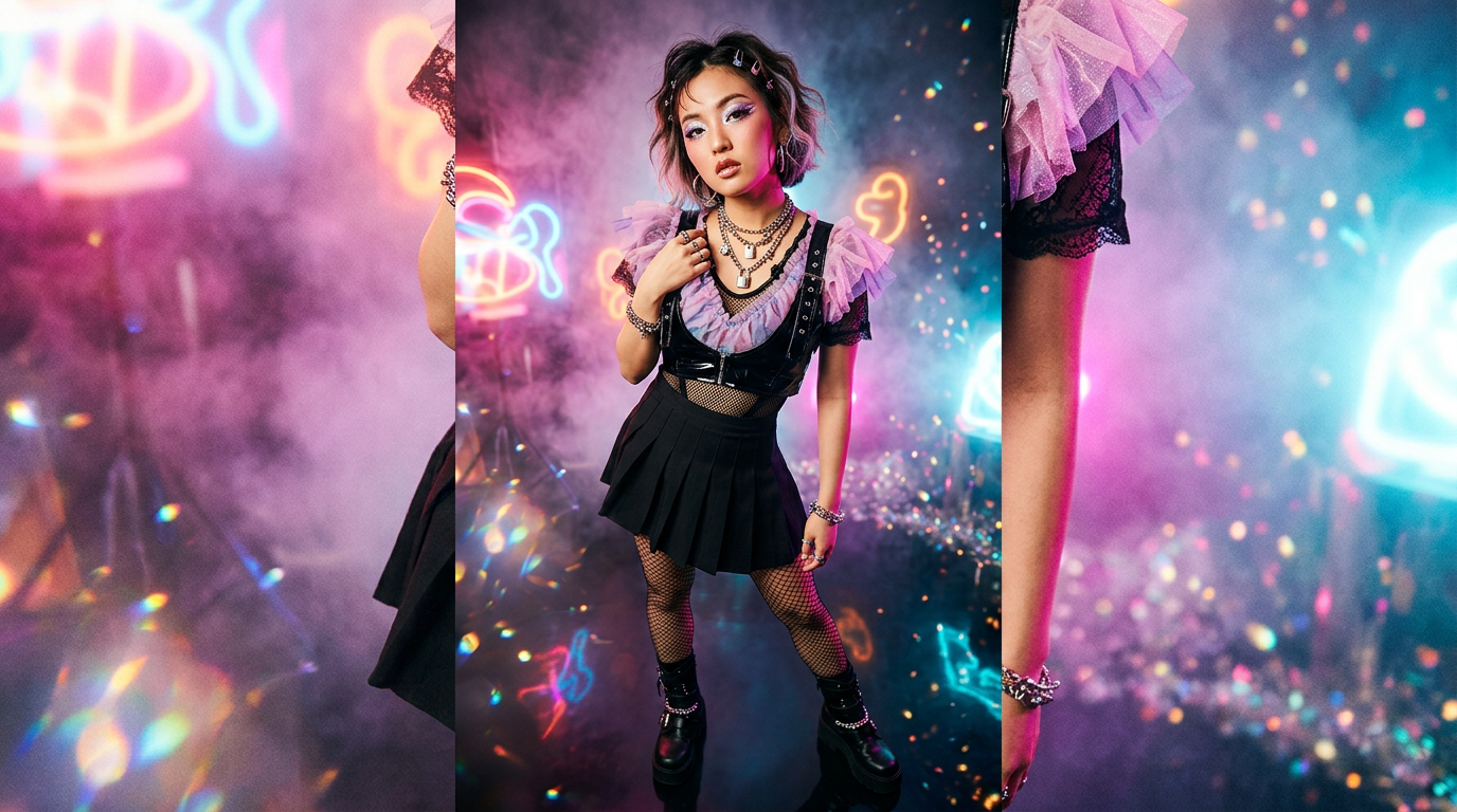 Chic K-Pop Inspired Fashion Portrait