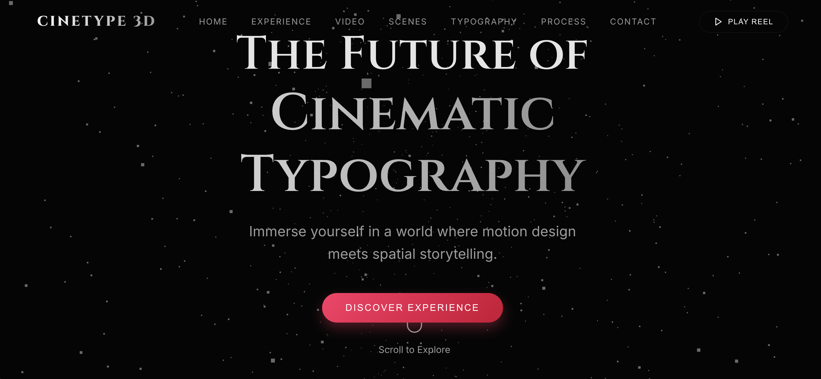 3D Cinematic Typography Show with Background Video