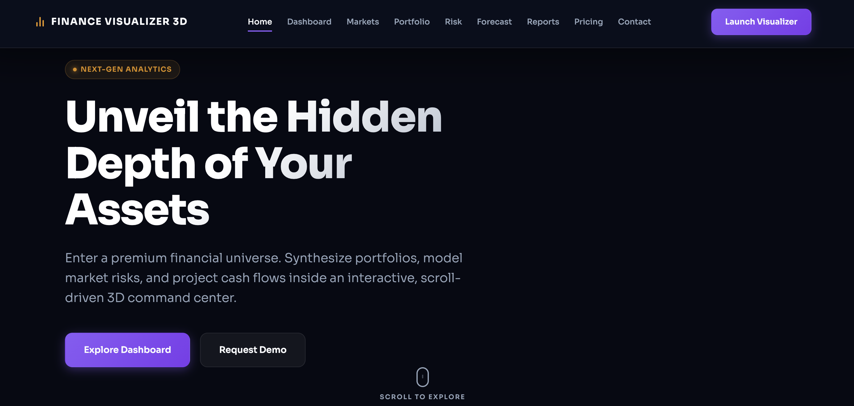 3D Financial Data Visualizer with Video Insights