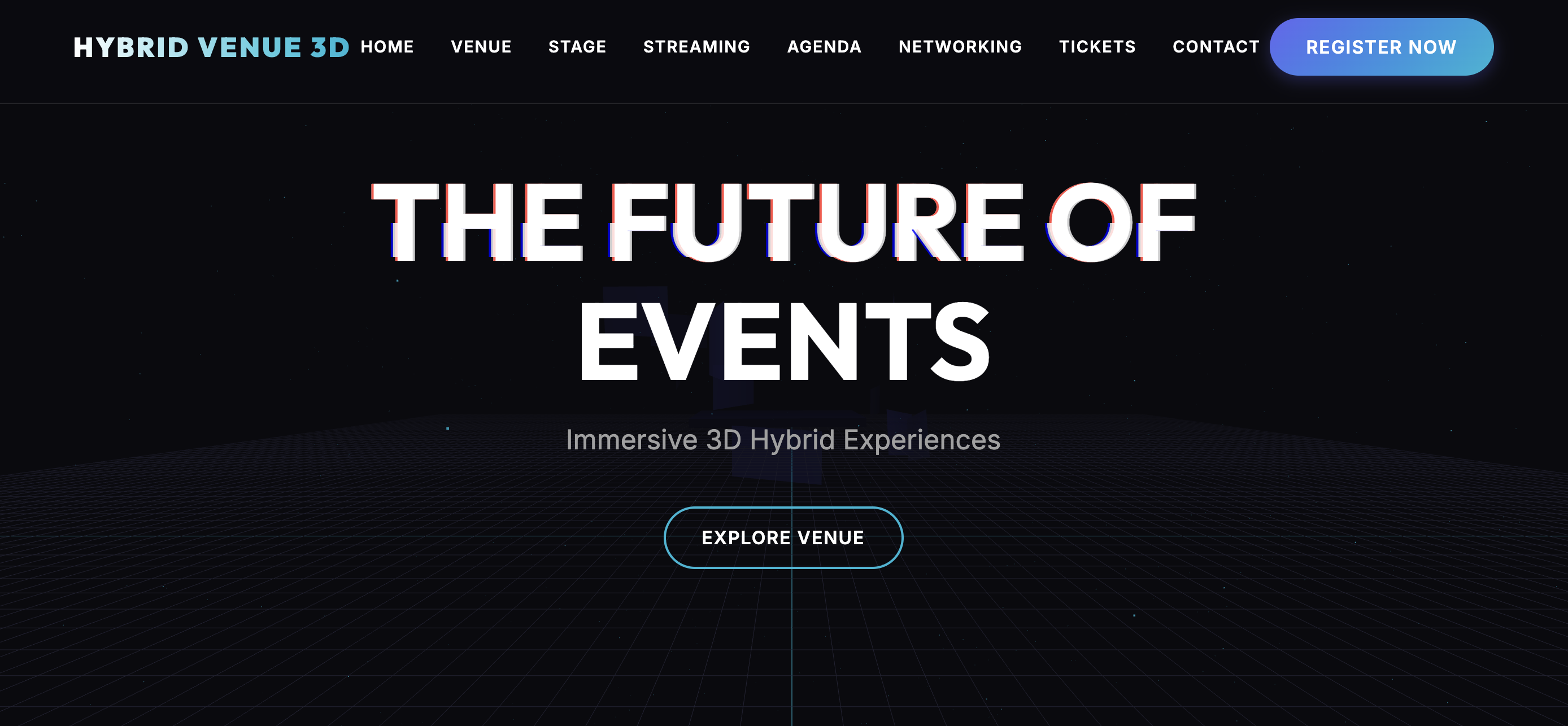 3D Hybrid Event with In-Person Integration and Synchronized Streaming