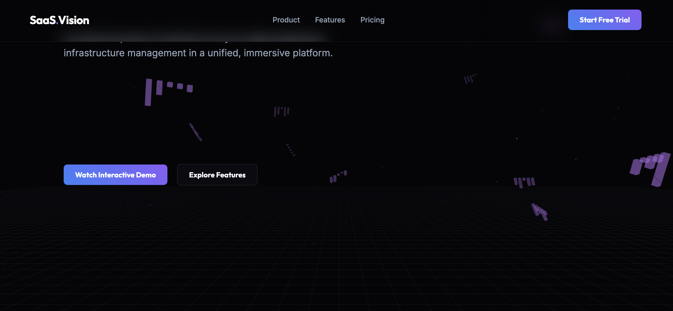 3D SaaS Product Experience with Integrated Video Demo