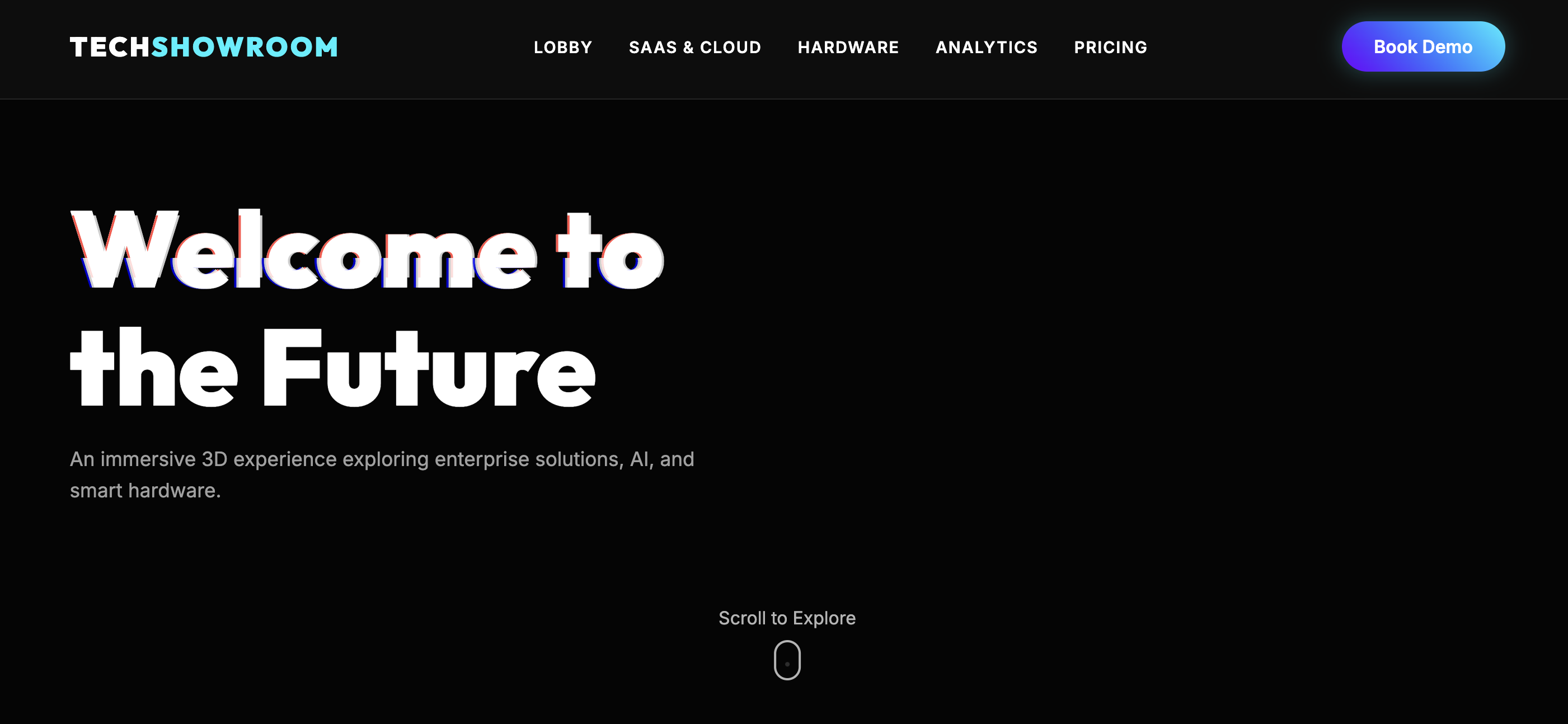 3D Tech Showroom — Product proof lab