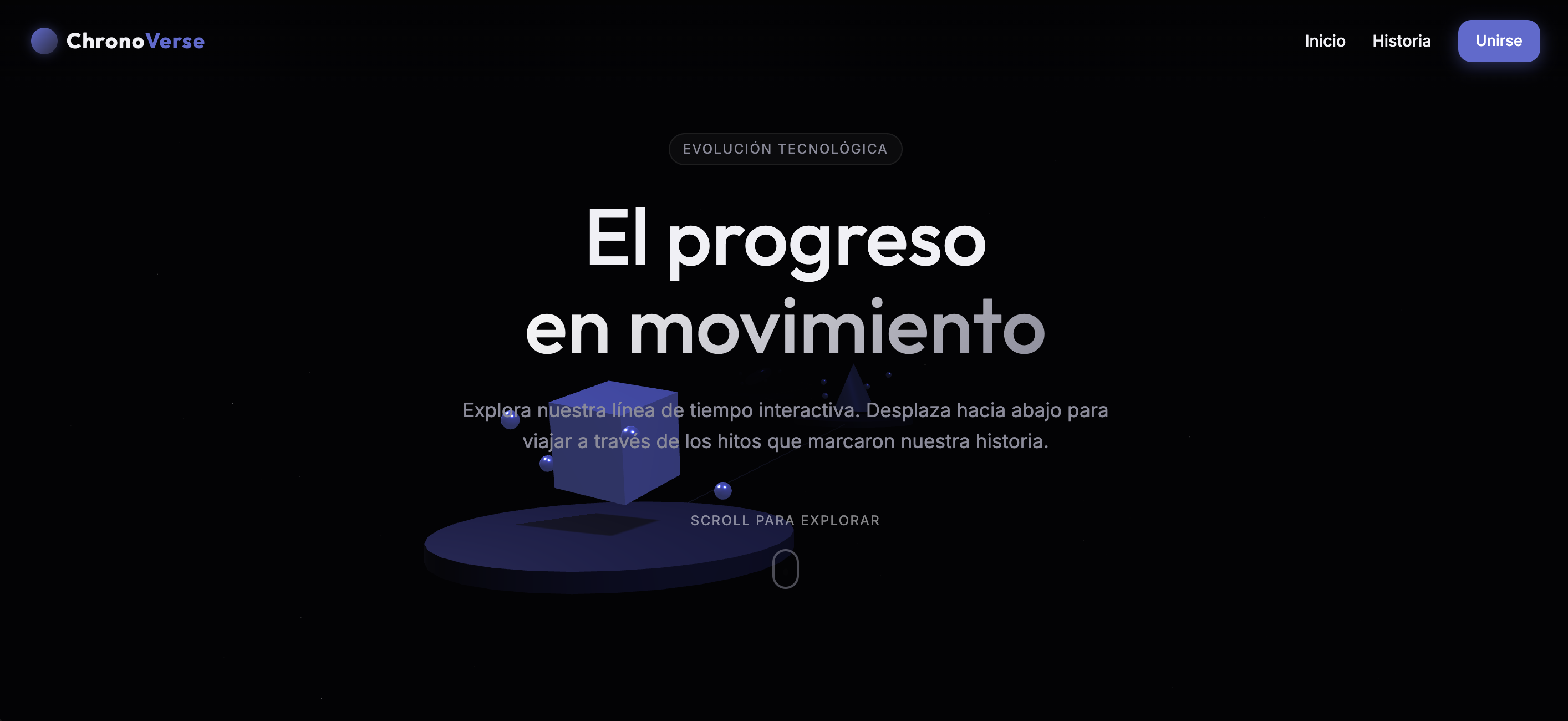 3D Light Mode Timeline with Animated Dioramas and Video Narration