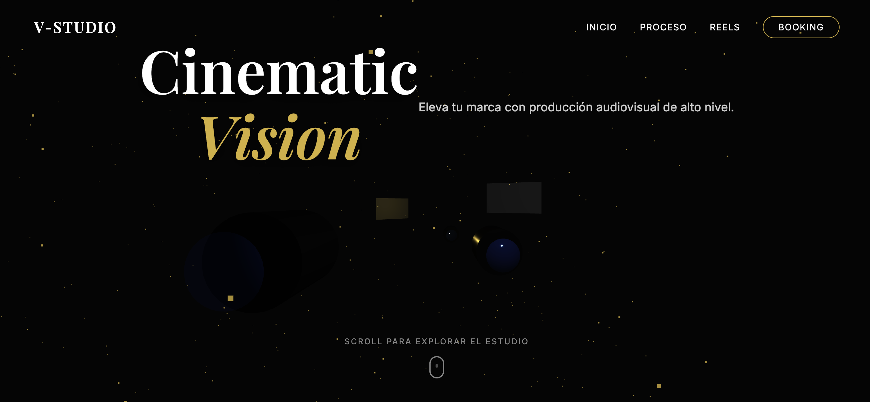 3D Freelance Studio for Videographer with Reels and Interactive Timeline